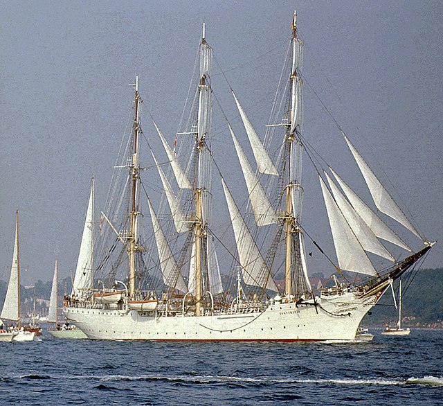 Dar Pomorza in Kiel 03.09.1972r.