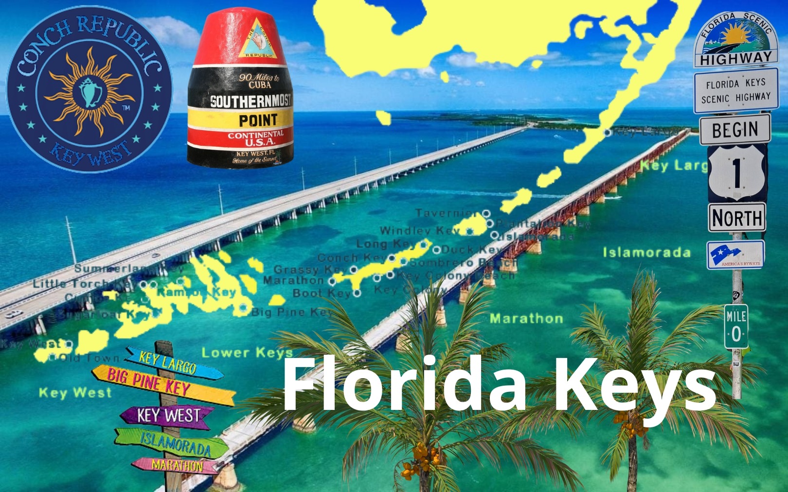 Florida Keys – rajski ciąg wysp u wybrzeży Florydy od Key Largo po Key West